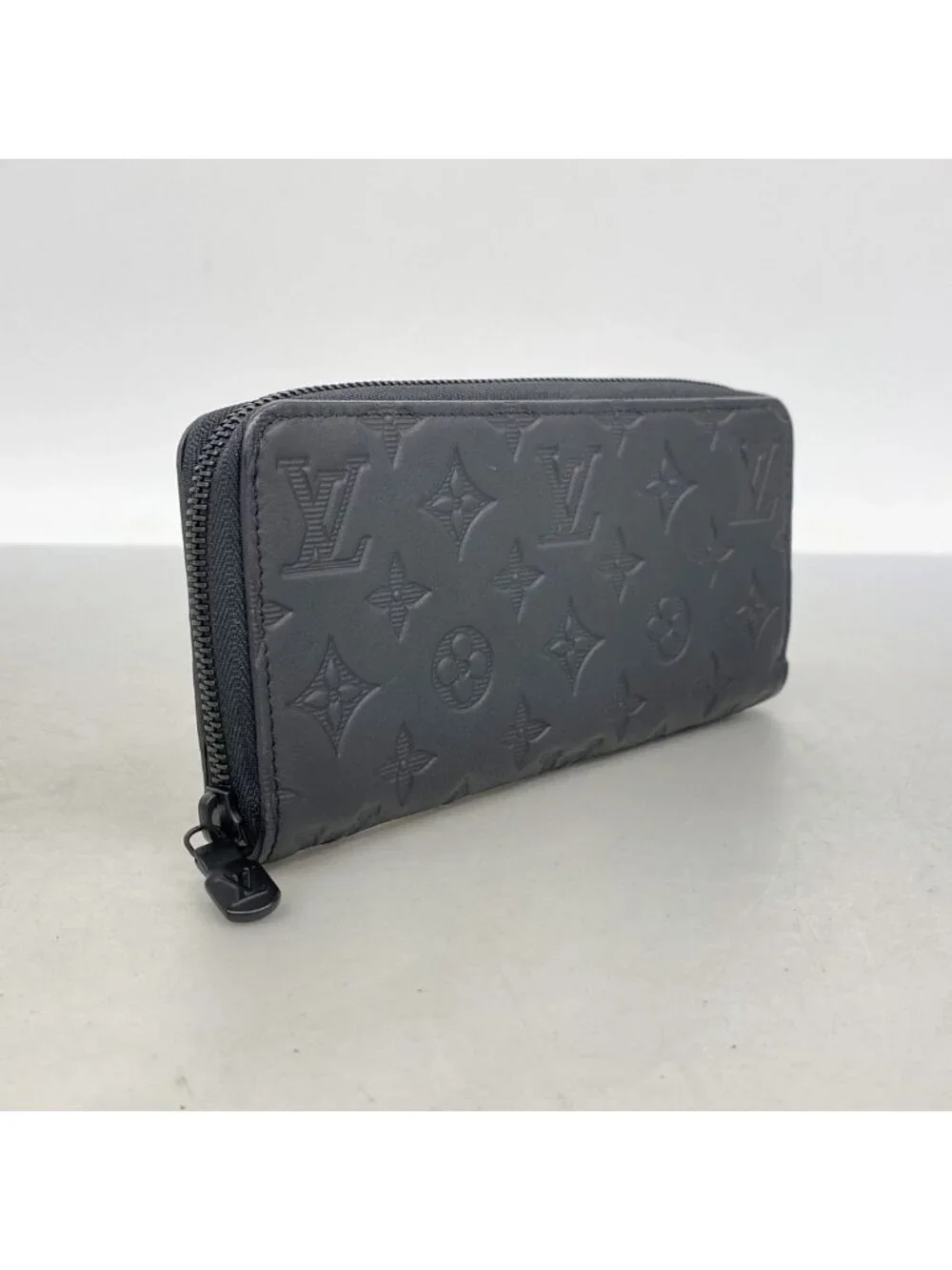 Louis Vuitton Wallet Monogram Shadow Zippy Horizontal Black